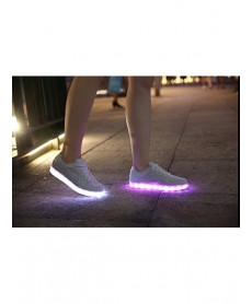 Unisex Seven Color Usb Led Light Up Sneakers