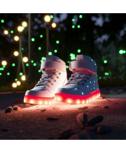 Light Shoes Multi Color Unisex High Top USB Charging LED Shoes