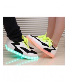 Unisex Seven Colors Led Usb Rechargeable Light Shoes